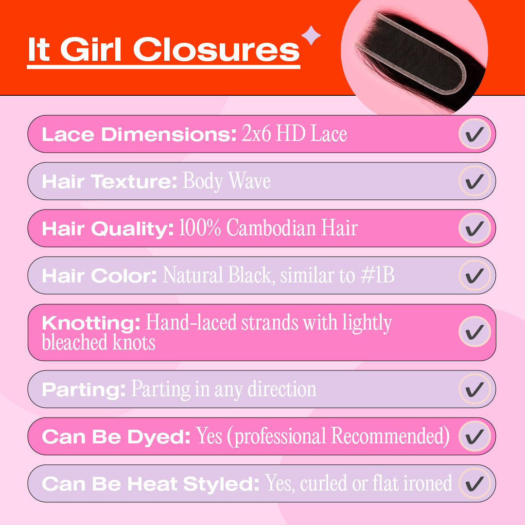 INVISILACE 2 BY 6 CLOSURE - The Frontal Queen