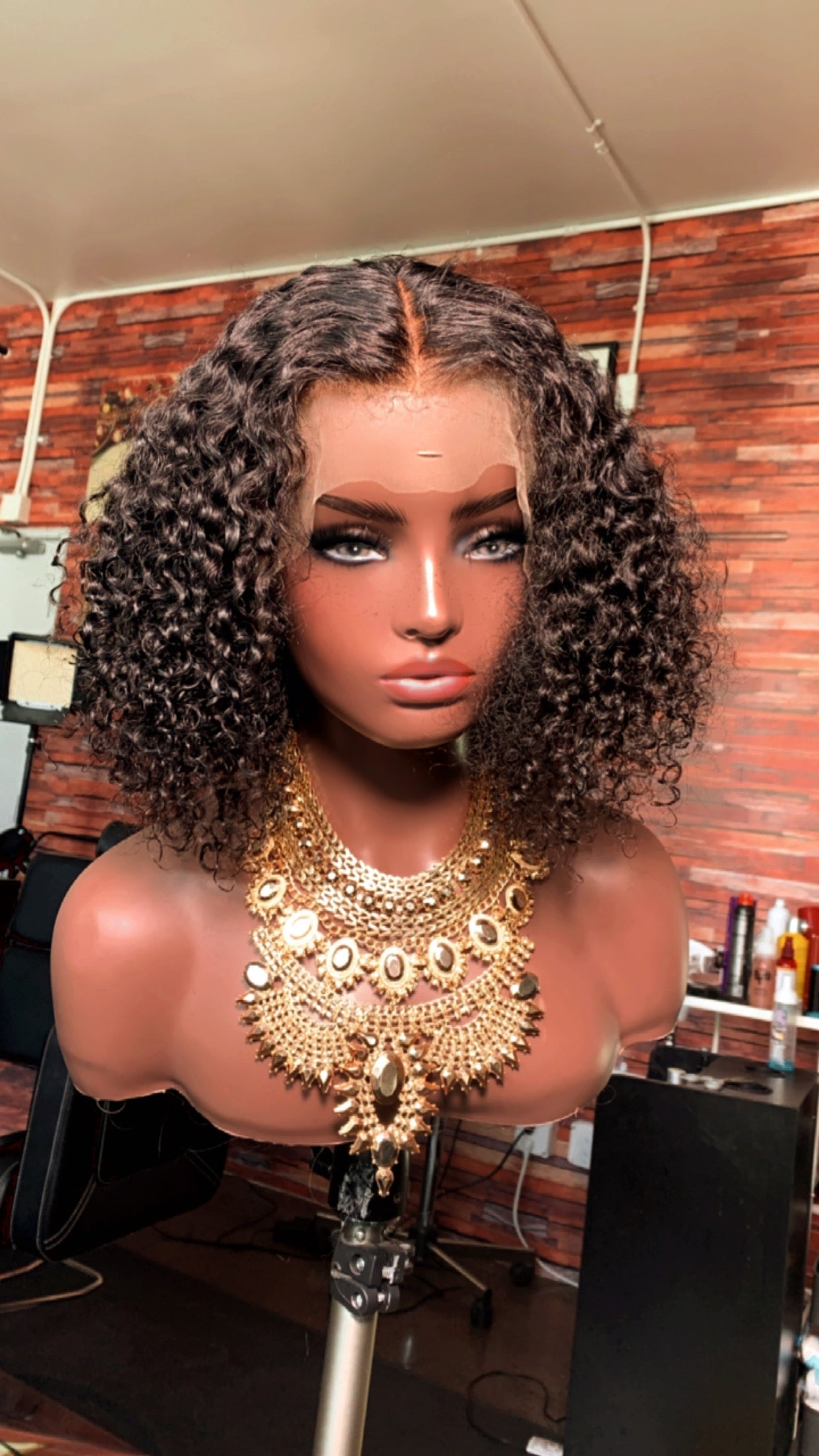 Cambodian Tight Curly Frontal Bob Wig - The Frontal Queen