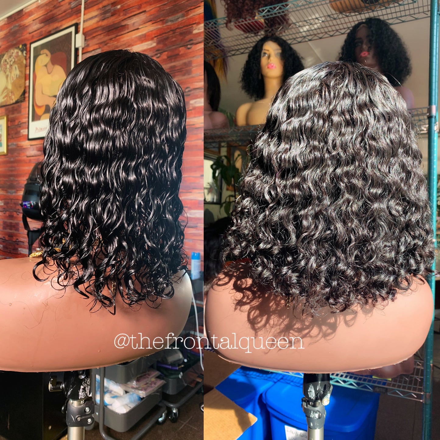 Cambodian Deep Wave Frontal Bob Wig - The Frontal Queen