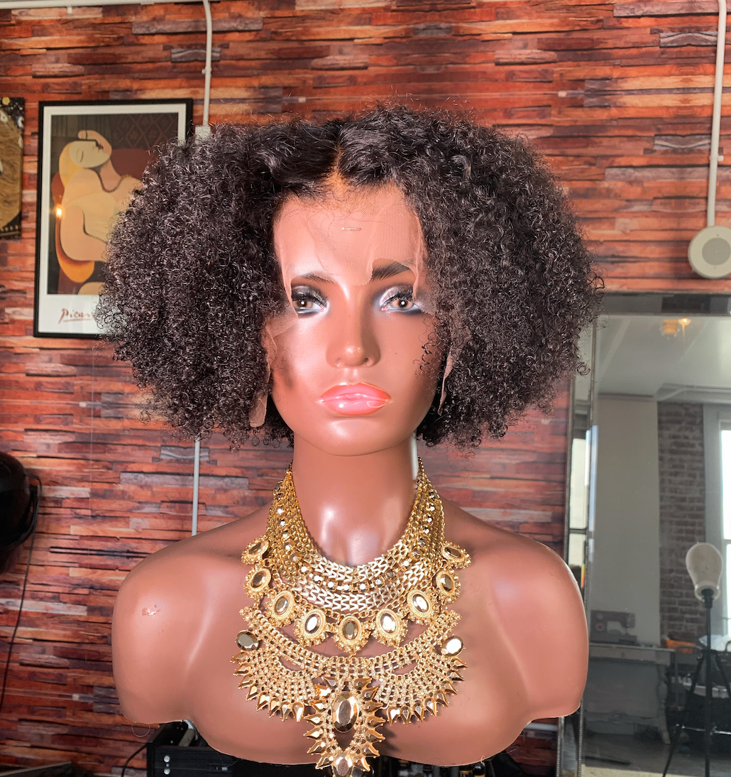 Cambodian Afro Curly Frontal Wig - The Frontal Queen