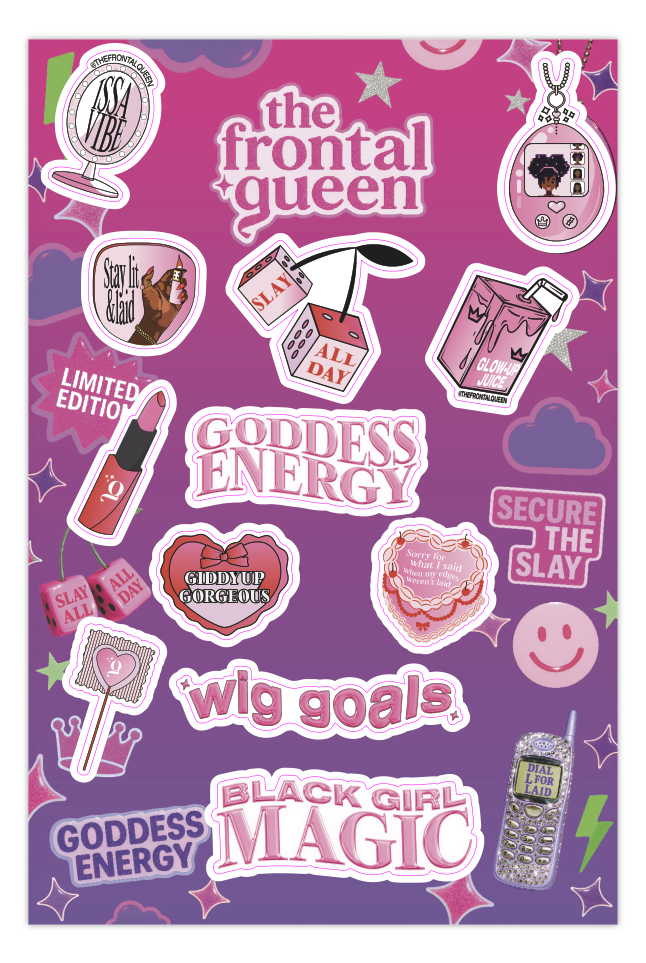 Sticker Sheet - The Frontal Queen