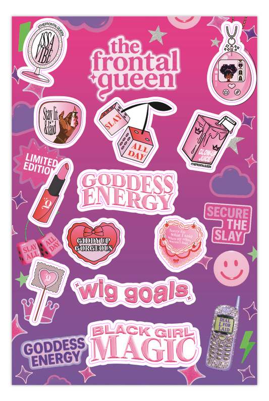 Sticker Sheet - The Frontal Queen