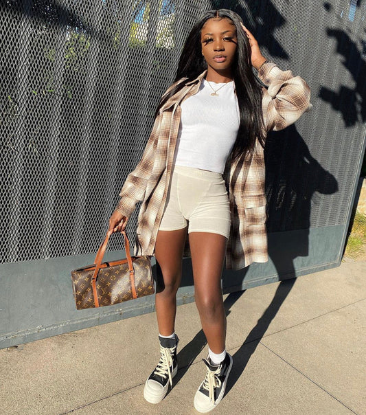 6 by 6 Cambodian Kinky Straight Closure Wig - The Frontal Queen