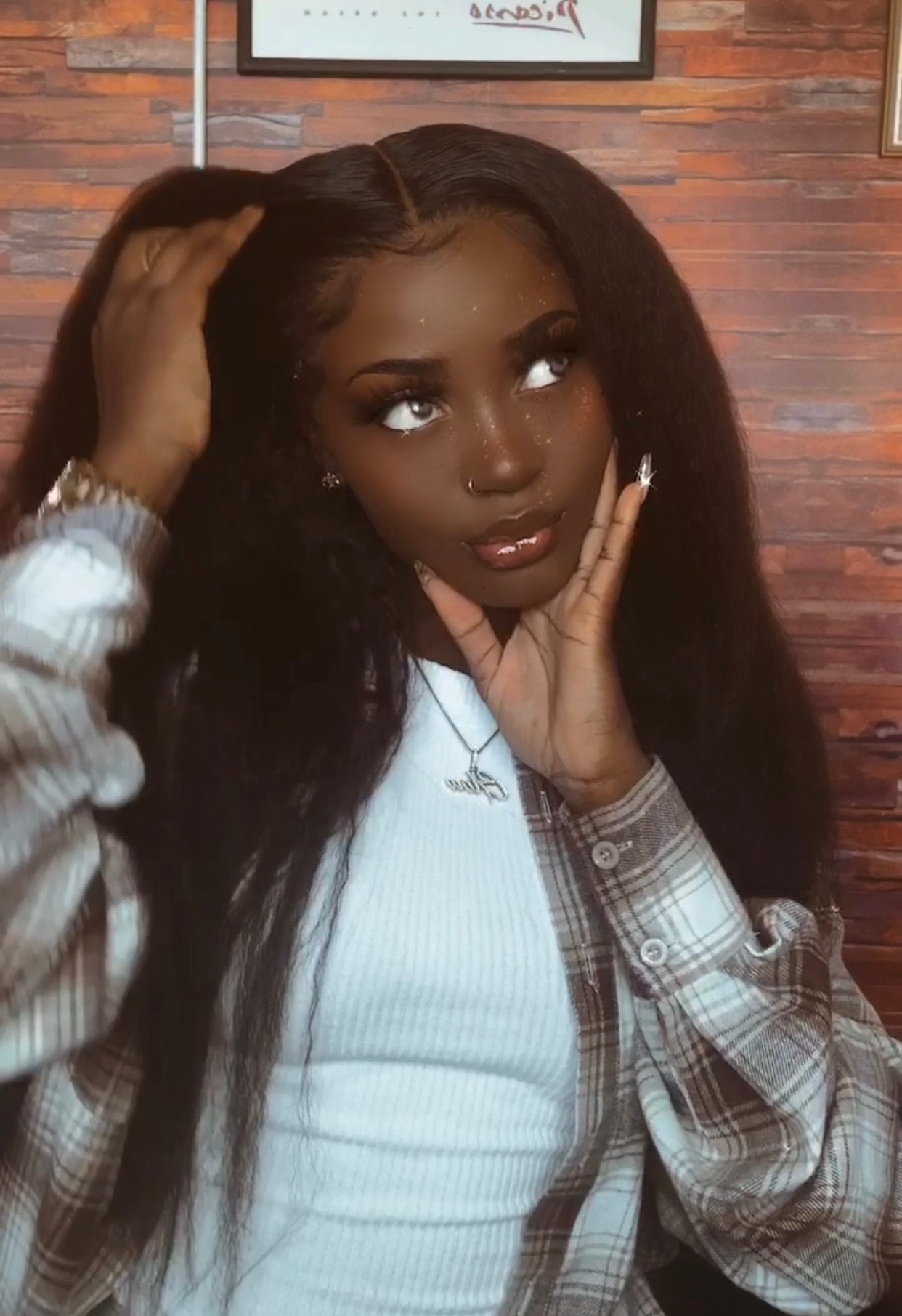 6 by 6 Cambodian Kinky Straight Closure Wig - The Frontal Queen