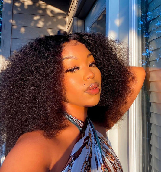 Newbie Cambodian Kinky Curly Frontal Wig - The Frontal Queen