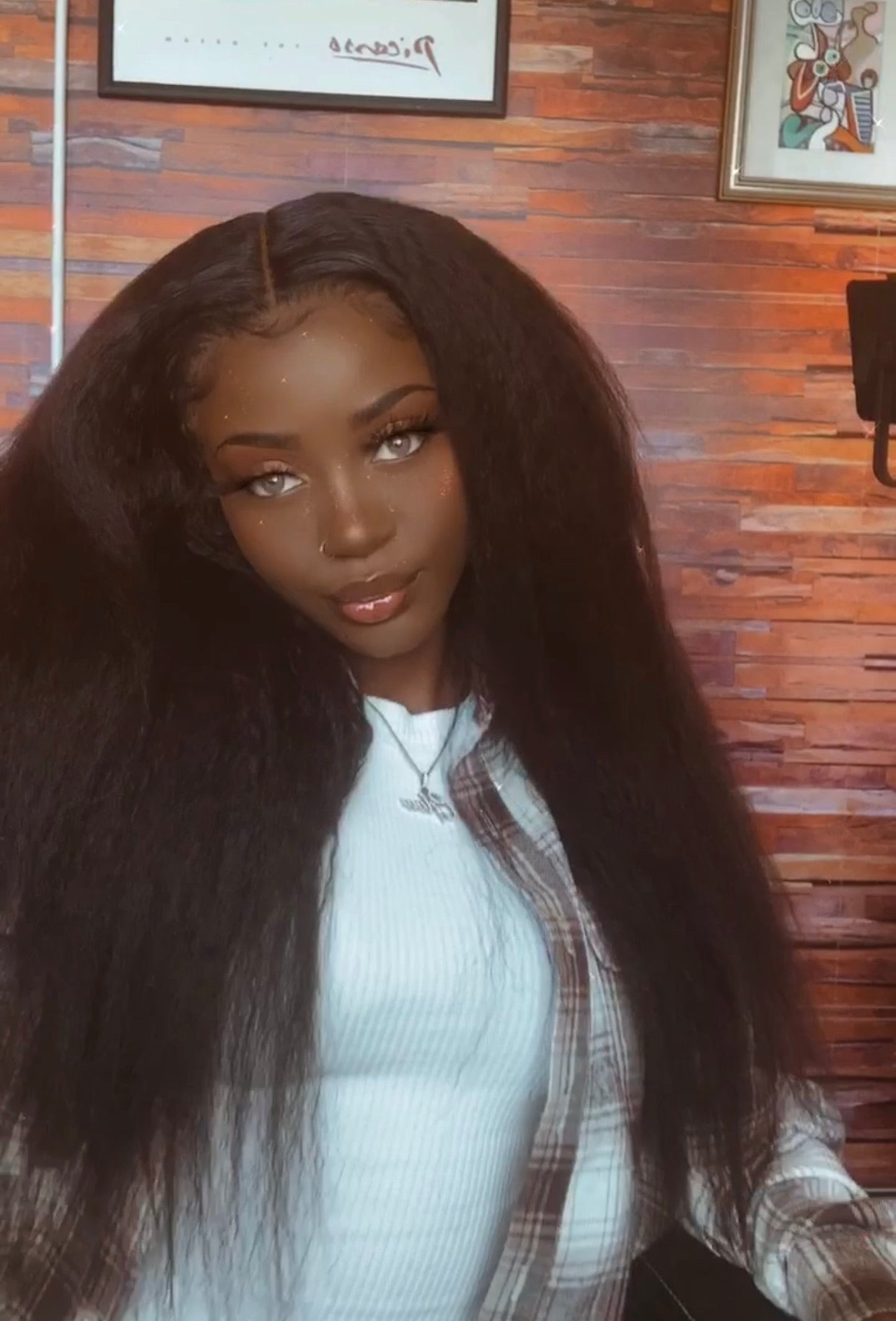 6 by 6 Cambodian Kinky Straight Closure Wig - The Frontal Queen
