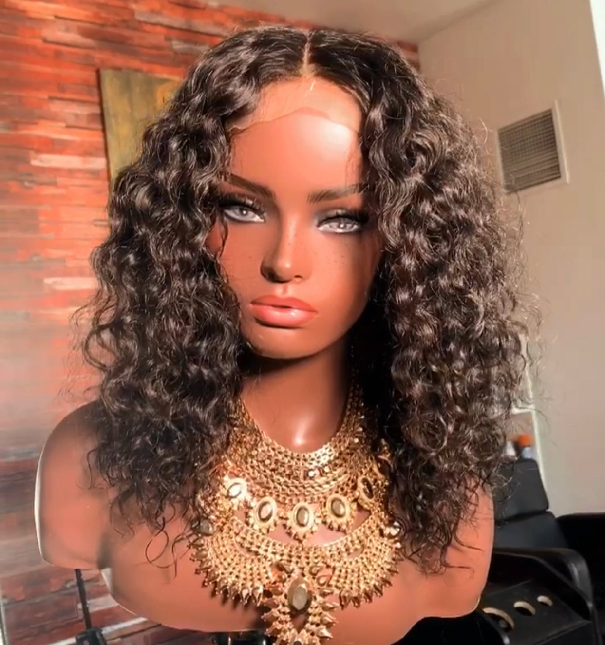 Cambodian Loose Curly Closure Wig - The Frontal Queen
