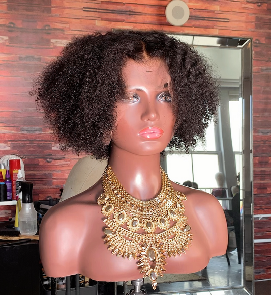 Cambodian Afro Curly Frontal Wig - The Frontal Queen